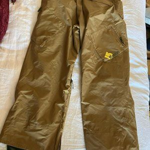Tan Burton Snowboard/Ski pants - Large
